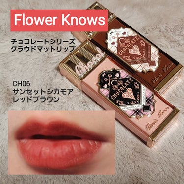 🌸FlowerKnows🍫

チョコレートシリーズクラウドマットリップ 
CH06 サンセットシカモア レッドブラウン

こちらは血色の良い唇に仕上がる赤みのある色で、ビスクドールの唇のように仕上り、と