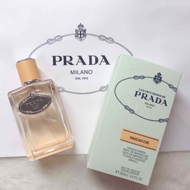 PRADA BEAUTY インフュージョン ディリス オーデパルファムのクチコミ「またまた新しい香りを買ってしまいました……
コスメ階をうろうろしてて香水のブースでテスターを嗅.....」（1枚目）