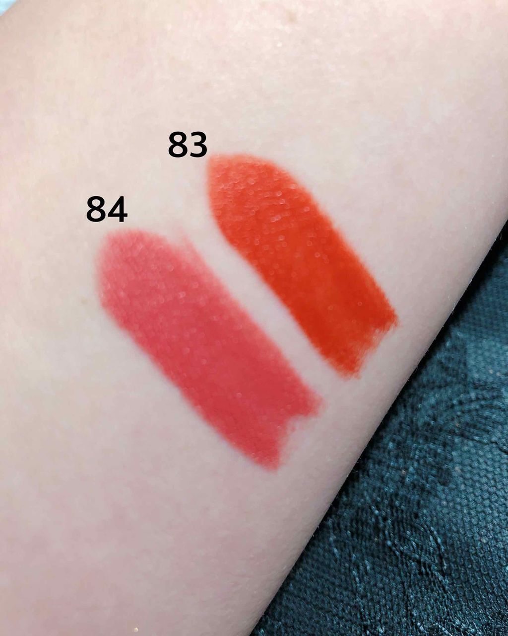 <旧>ルージュ ピュールクチュール 84(FIERY KISS限定) ヌード フォーギュ /YVES SAINT LAURENT BEAUTE/口紅を使ったクチコミ（2枚目）