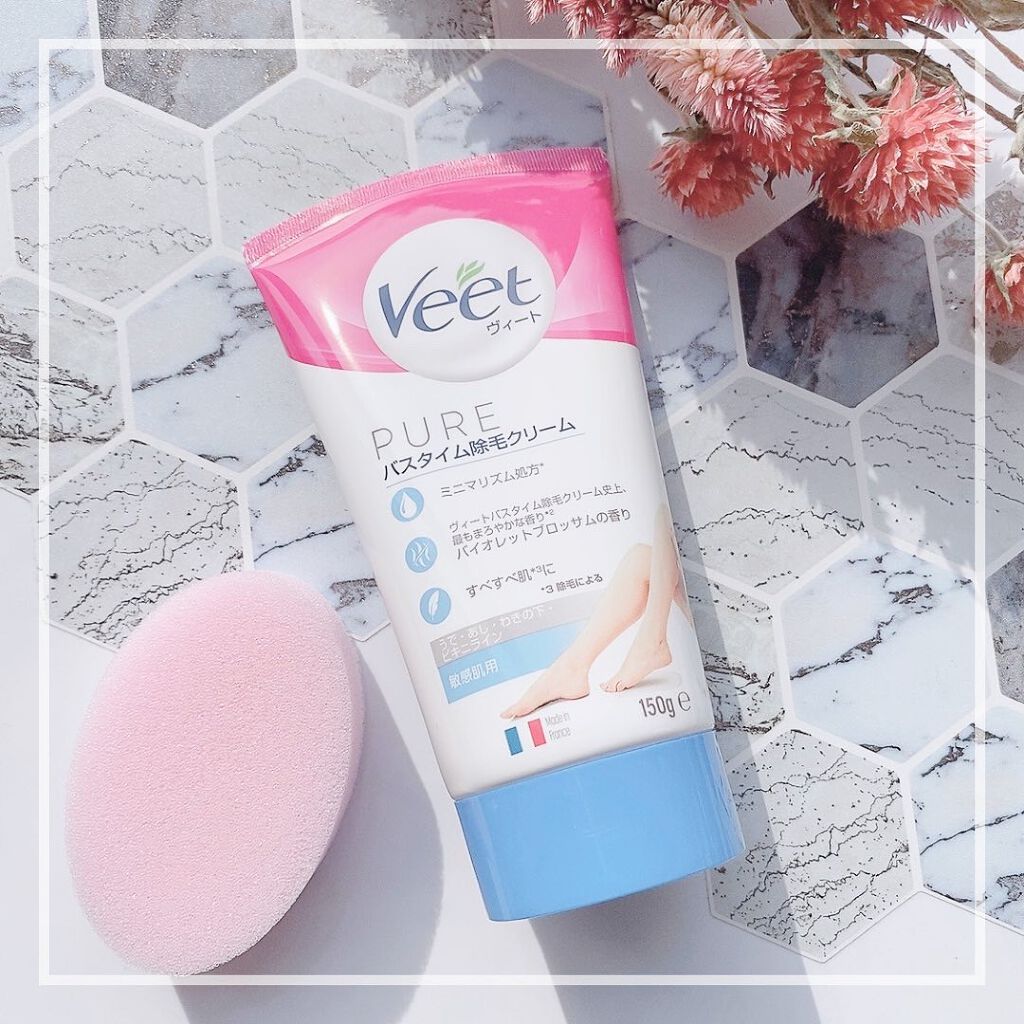 ヴィート ピュアバスタイム除毛クリーム 敏感肌用/Veet/除毛クリームを使ったクチコミ（1枚目）