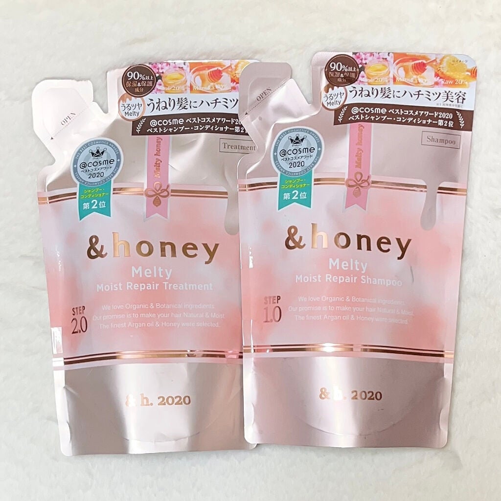 &honey Melty モイストリペア シャンプー1.0/モイストリペア ヘアトリートメント2.0/&honey/市販シャンプーを使ったクチコミ(1枚目)