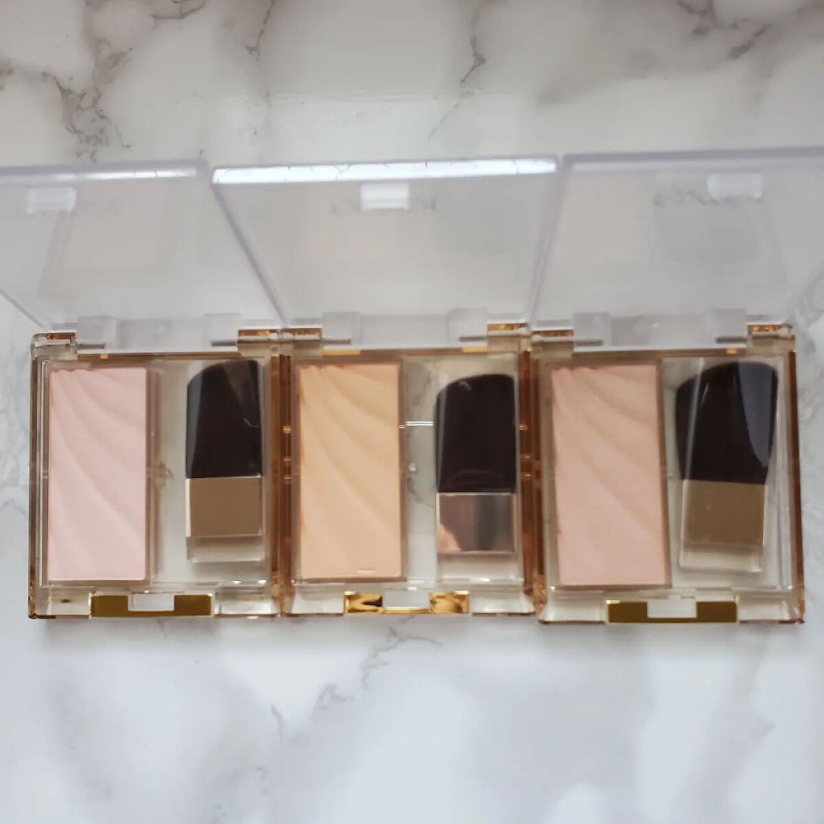 ドレープド シマーグロウ/excel/パウダーハイライトを使ったクチコミ（2枚目）