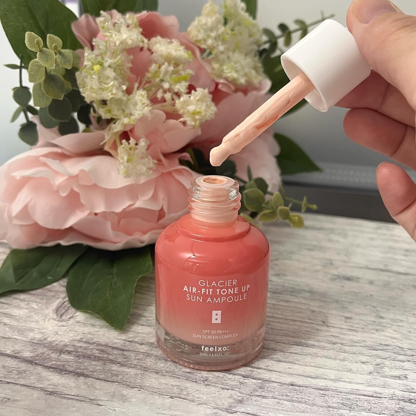 ピルソ グラシアエアフィットトーンアップサンアンプル SPF50 PA+++/feelxo/化粧下地を使ったクチコミ（3枚目）