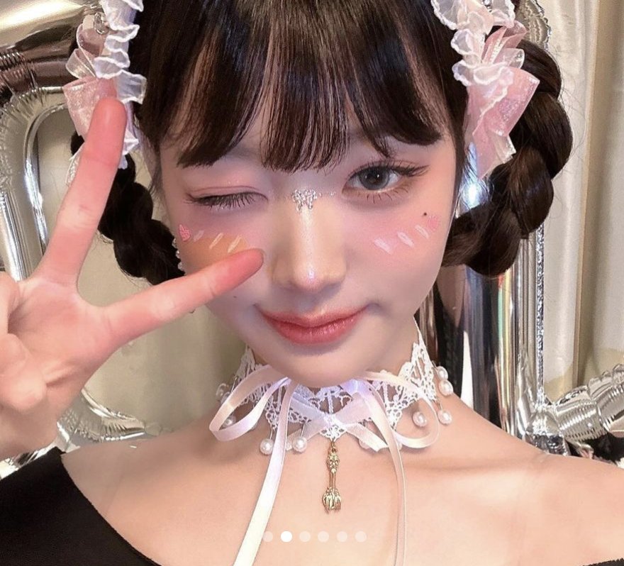 アイカラーパレット 05 ピーチガーデン（限定）/AMUSE/アイシャドウパレットを使ったクチコミ（2枚目）