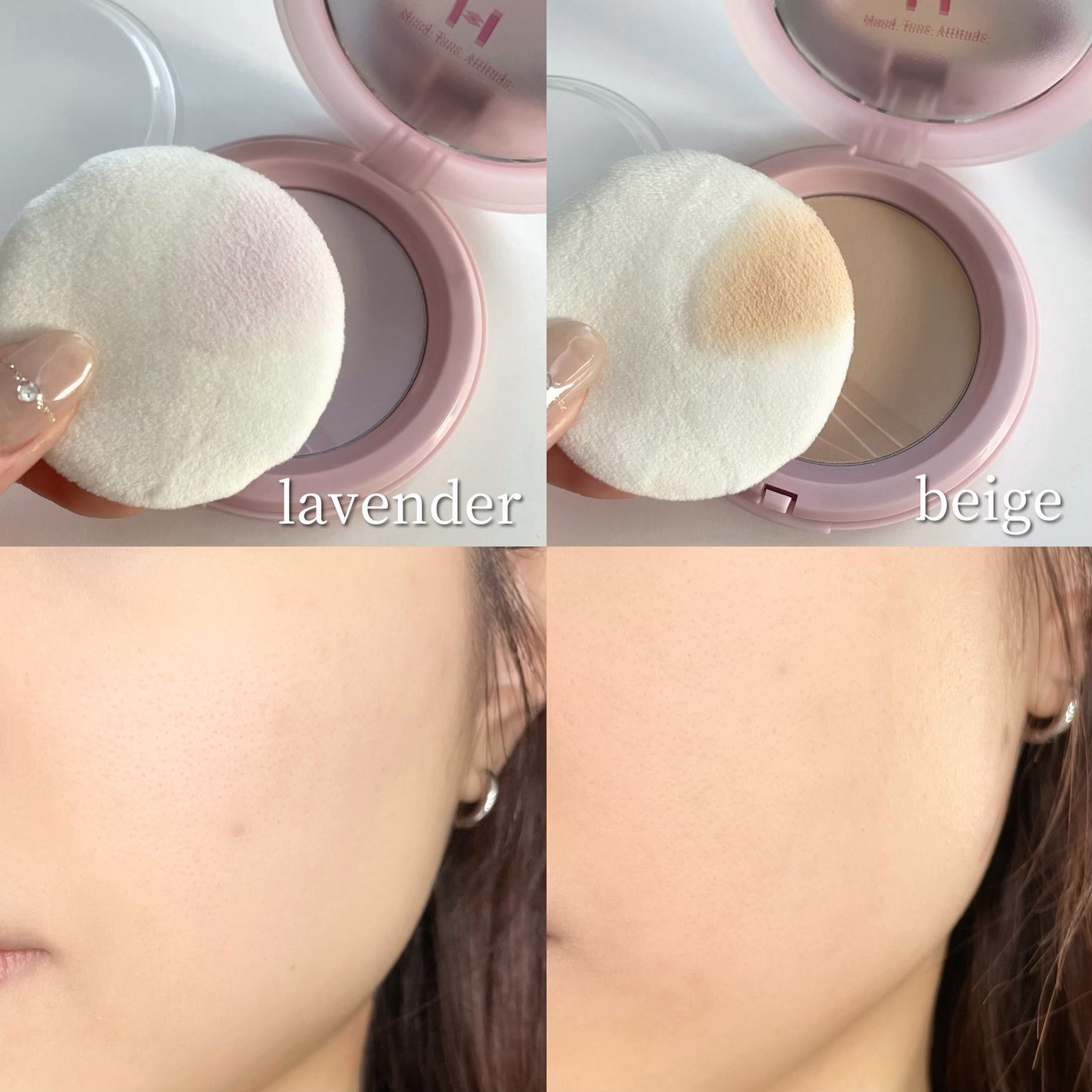 セカンドスキンエアリーパウダー/hince/プレストパウダーを使ったクチコミ(4枚目)