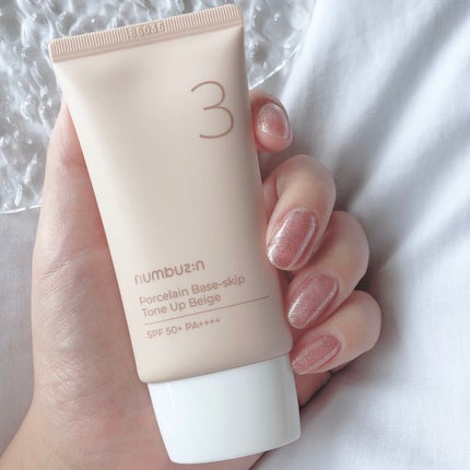 3番 ノーファンデ陶器肌トーンアップクリーム/numbuzin/化粧下地を使ったクチコミ(1枚目)