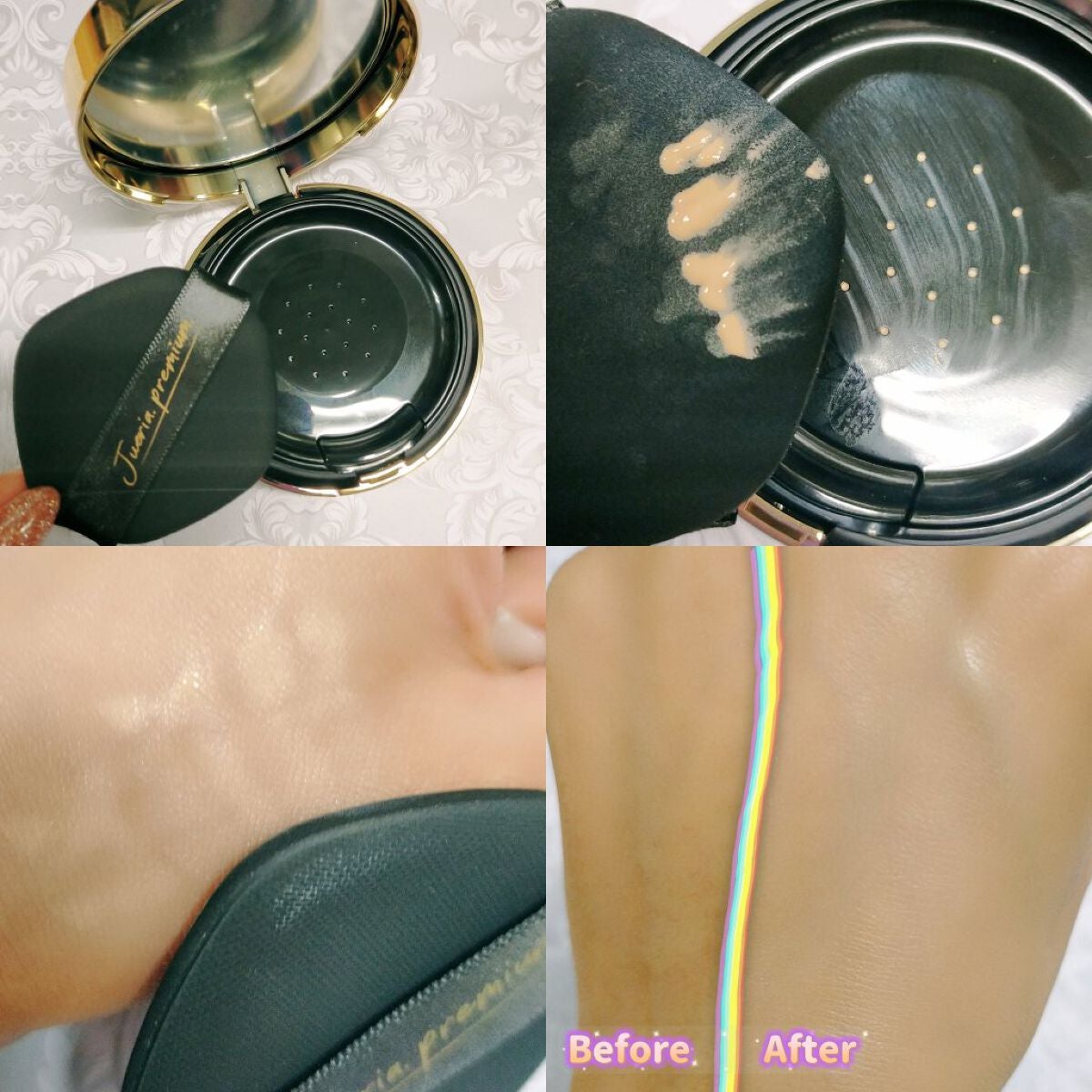 プレミアムニードルファンデーション/ジュエリアプレミアム/クッションファンデーションを使ったクチコミ(2枚目)