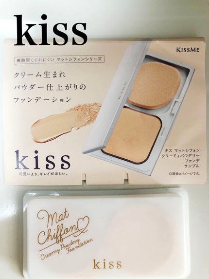 マットシフォン クリーミィパウダリーファンデ/KiSS/パウダーファンデーションを使ったクチコミ(1枚目)