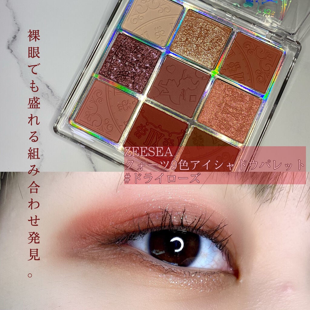 クォーツ 9色アイシャドウパレット(ドリームランドアイシャドウ)/ZEESEA/アイシャドウパレットを使ったクチコミ(1枚目)