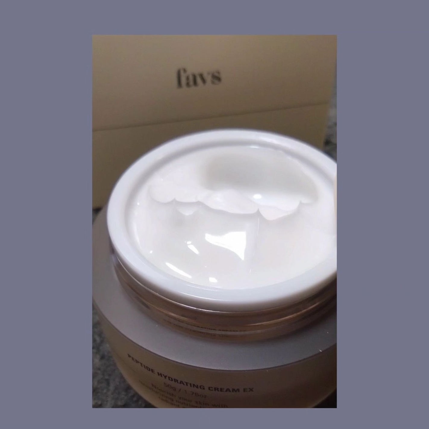 ペプチドハイドレーティングクリーム EX/favs/フェイスクリームを使ったクチコミ(2枚目)