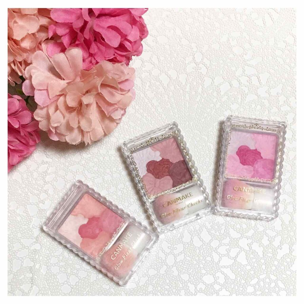 グロウフルールチークス/キャンメイク/パウダーチークを使ったクチコミ(1枚目)