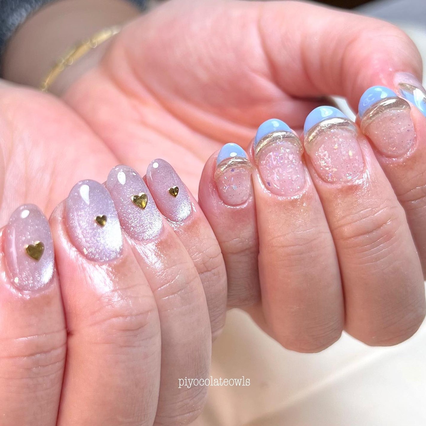 ぴよこれいと あうるす on LIPS 「フレンチの方のベースラメ…オリジナルで混ぜて。もっと可愛いかっ..」(2枚目)