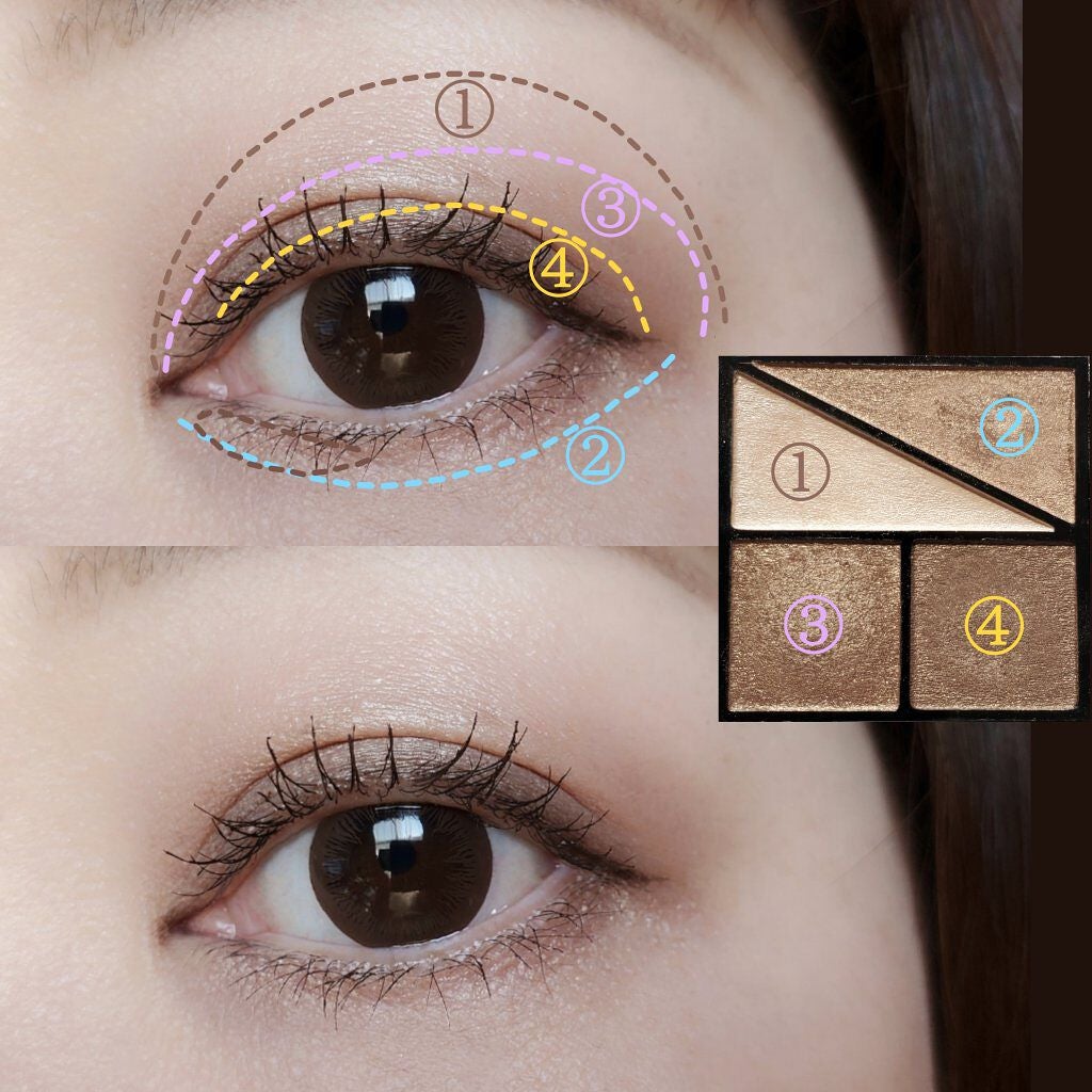 UR GLAM VELVET EYE COLOR PALETTE/U R GLAM/アイシャドウパレットを使ったクチコミ(4枚目)