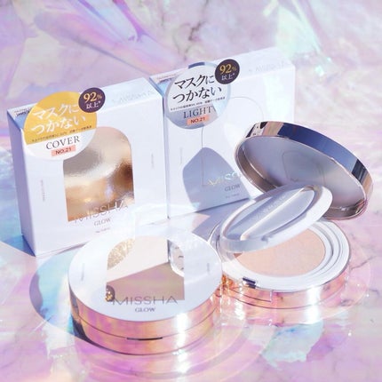 グロウ クッション ライト <ライトタイプ>/MISSHA/クッションファンデーションを使ったクチコミ(1枚目)