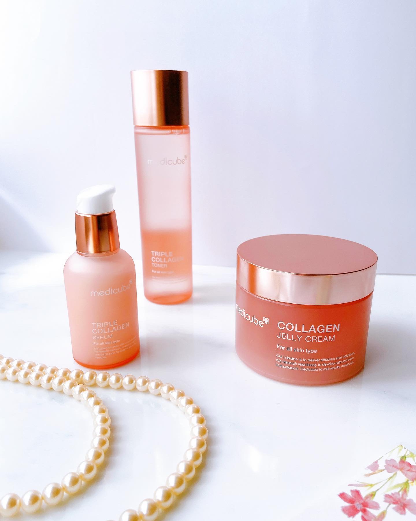 𓂃◌𓈒𓐍 

━━━━━━━━━━━━━━━ 
  メディキューブ　

　✔︎もち肌コラーゲントナー3.0 
 (コラーゲン化粧水) 

　✔︎もち肌コラーゲンセラム4.0 

✔︎もち肌コラーゲンジェルクリーム　
━━━━━━━━━