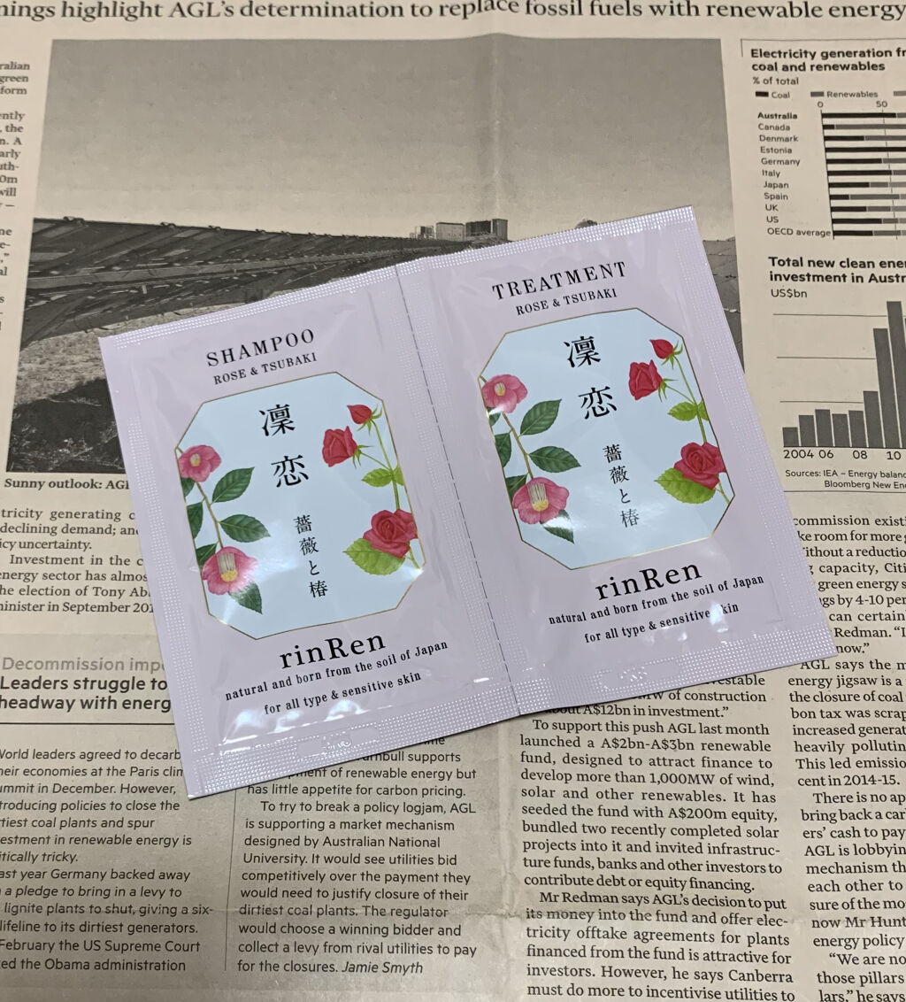 シャンプー／トリートメント ローズ＆ツバキ/rinRen（凛恋）/市販シャンプーを使ったクチコミ（1枚目）