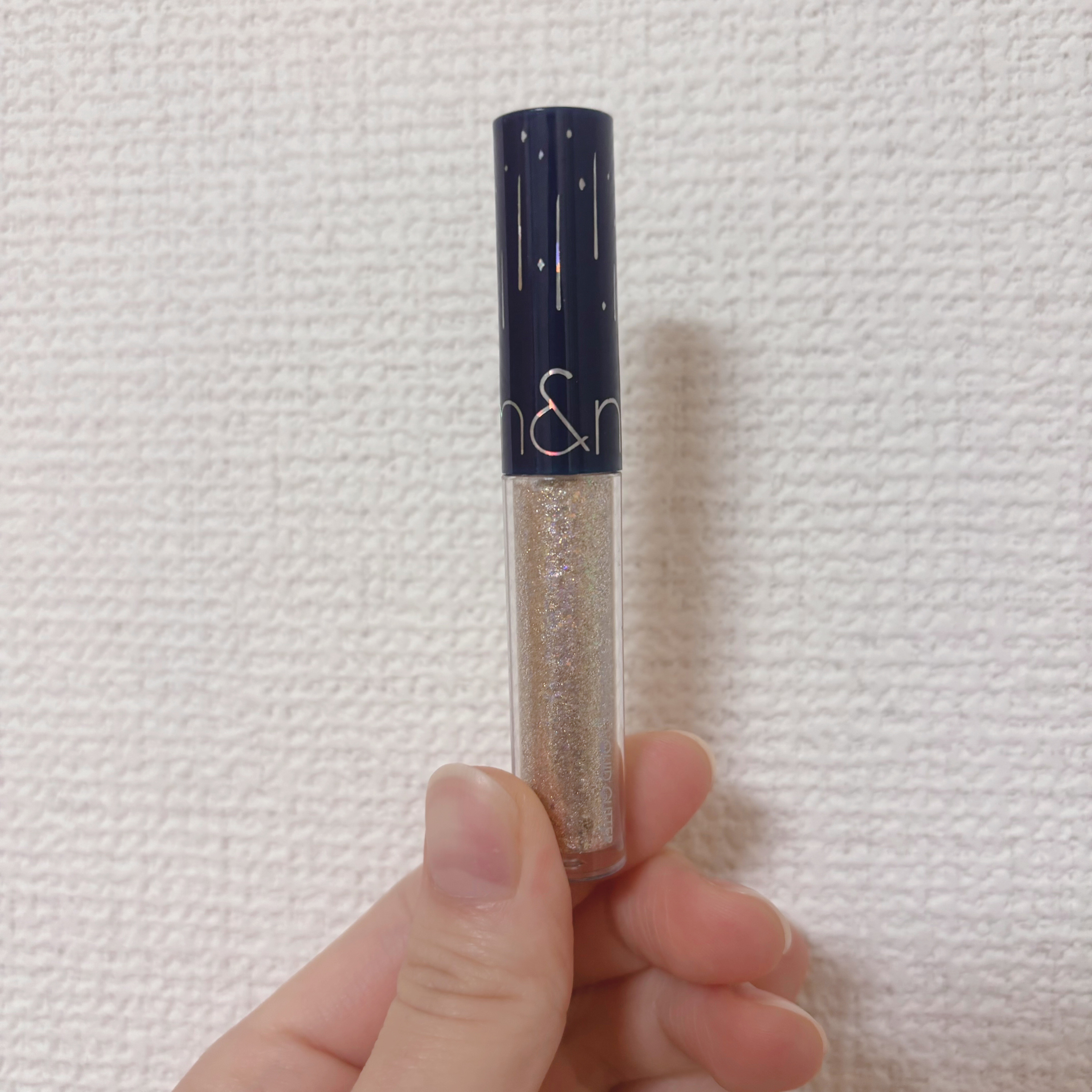 リキッド グリッター シャドウ 01 スターダスト(STARDUST)/rom&nd/グリッターを使ったクチコミ（2枚目）