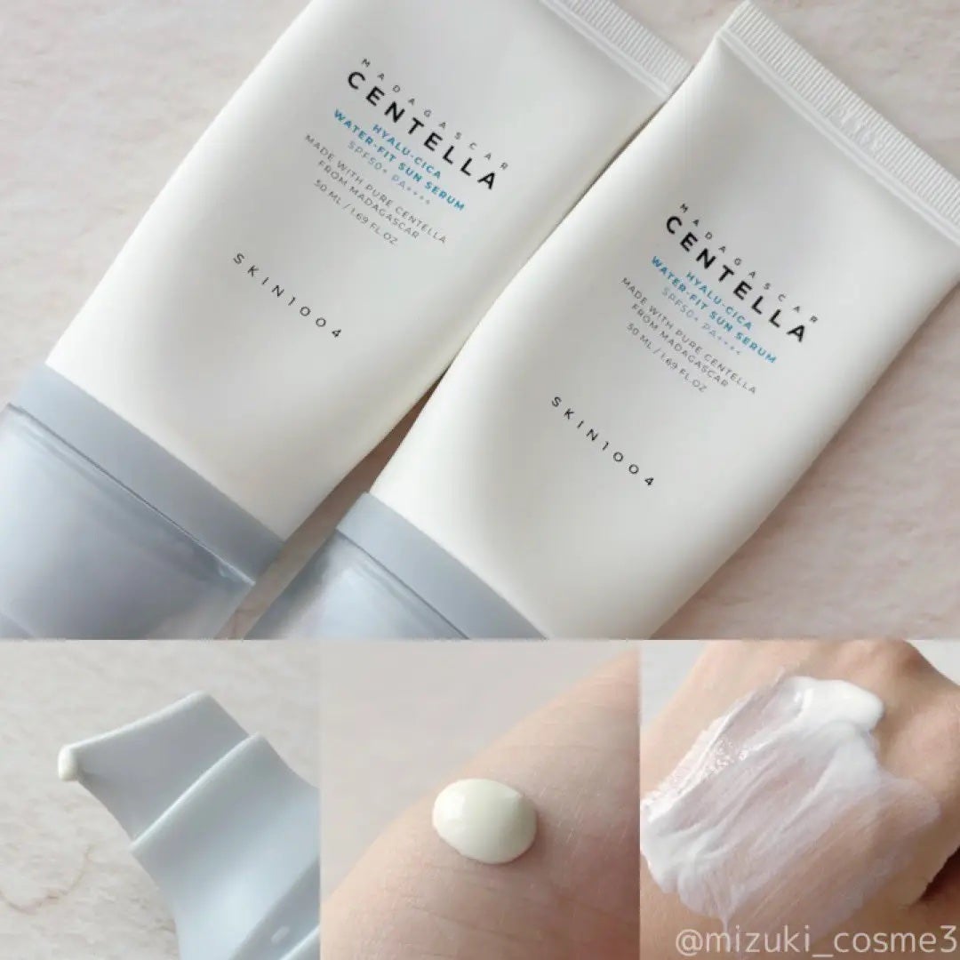 ヒアルーシカ ウォーターフィット サンセラム/SKIN1004/日焼け止めローションを使ったクチコミ(2枚目)