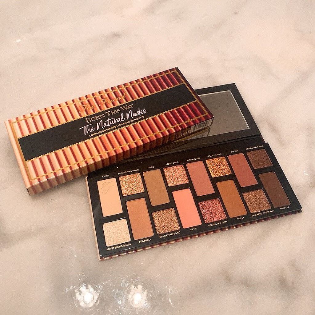 ボーン ディス ウェイ ザ ナチュラル ヌード アイシャドウ パレット/Too Faced/アイシャドウパレットを使ったクチコミ(1枚目)