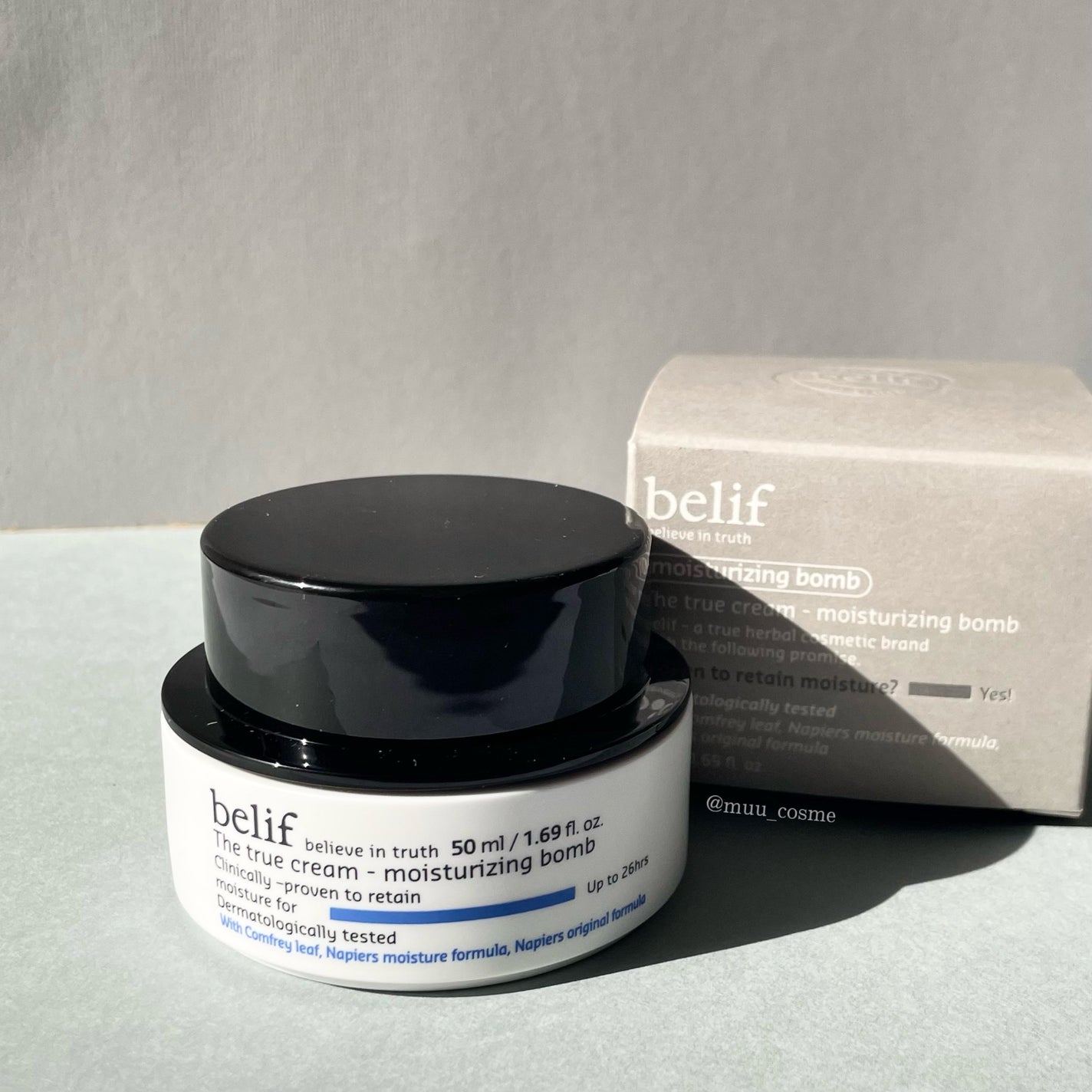 ザ トゥルー モイスチャライジング クリーム/belif/フェイスクリームを使ったクチコミ(1枚目)