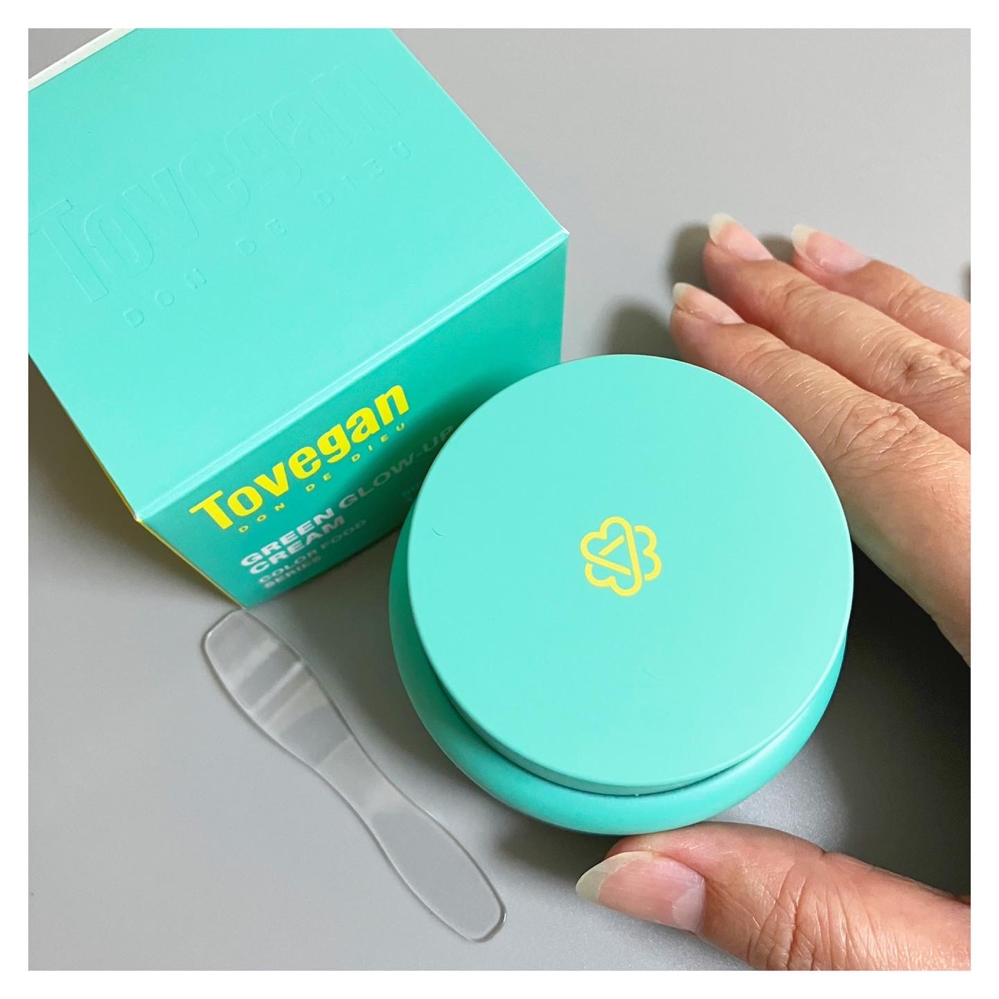 カラーフードシリーズグリーングロウアップクリーム/Tovegan/フェイスクリームを使ったクチコミ（3枚目）