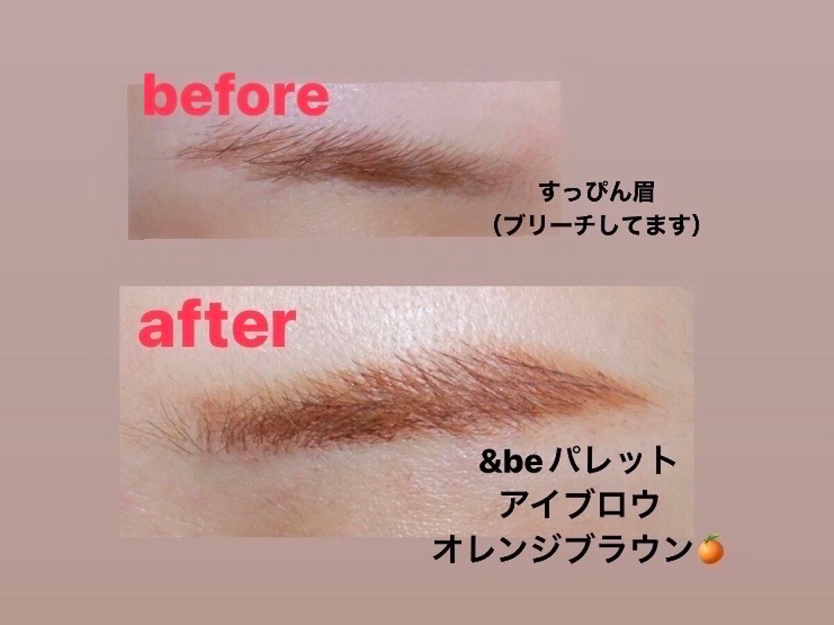 パレットアイブロウ/&be/パウダーアイブロウを使ったクチコミ(3枚目)