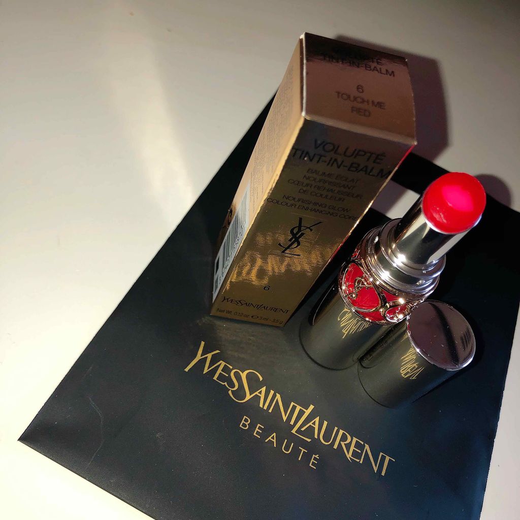 ルージュ ヴォリュプテ シャイン/YVES SAINT LAURENT BEAUTE/口紅を使ったクチコミ（1枚目）