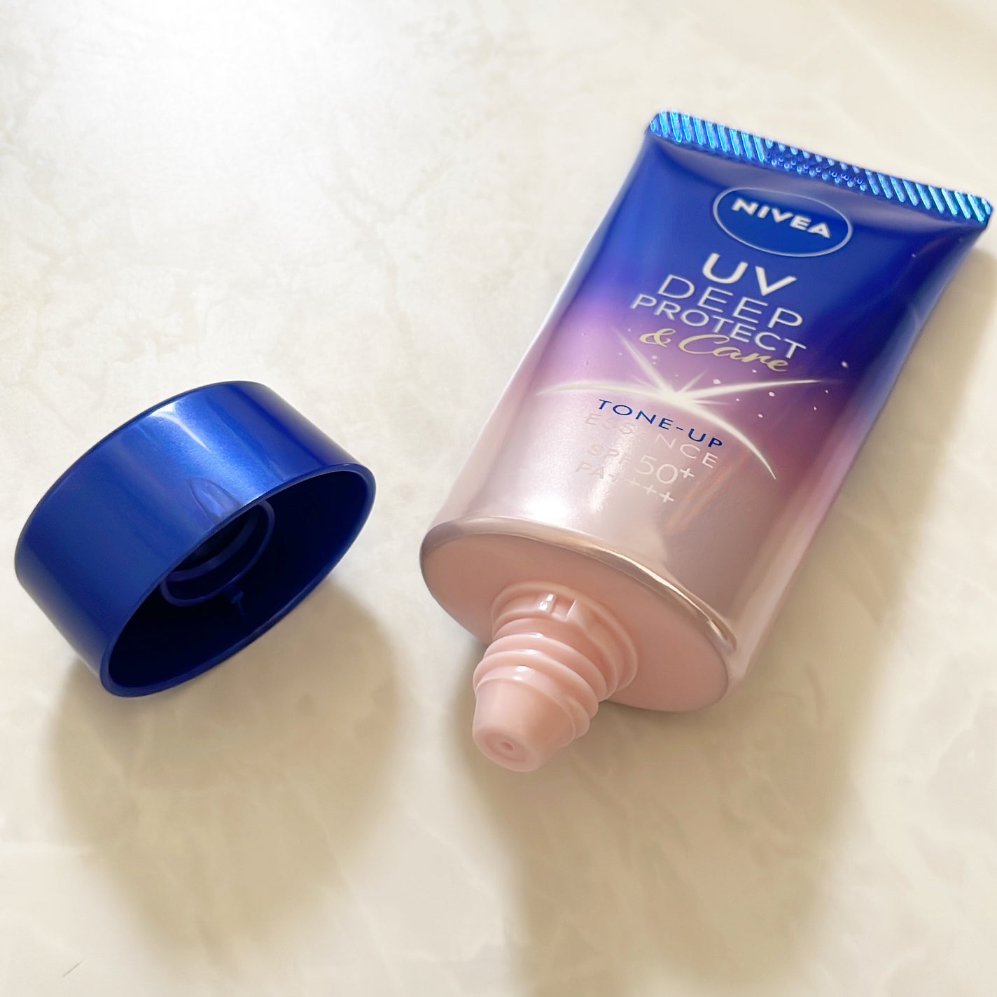 ニベアUV ディープ プロテクト&ケア トーンアップ エッセンス/ニベア/日焼け止めローションを使ったクチコミ(5枚目)