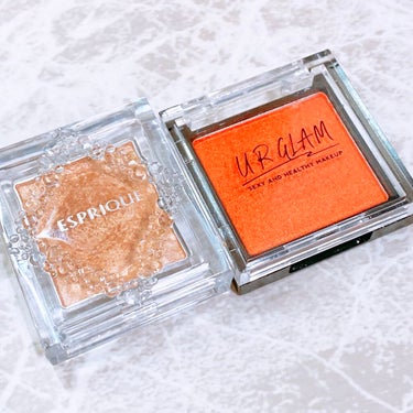 UR GLAM　POWDER EYESHADOW マンダリン/U R GLAM/シングルアイシャドウを使ったクチコミ（2枚目）