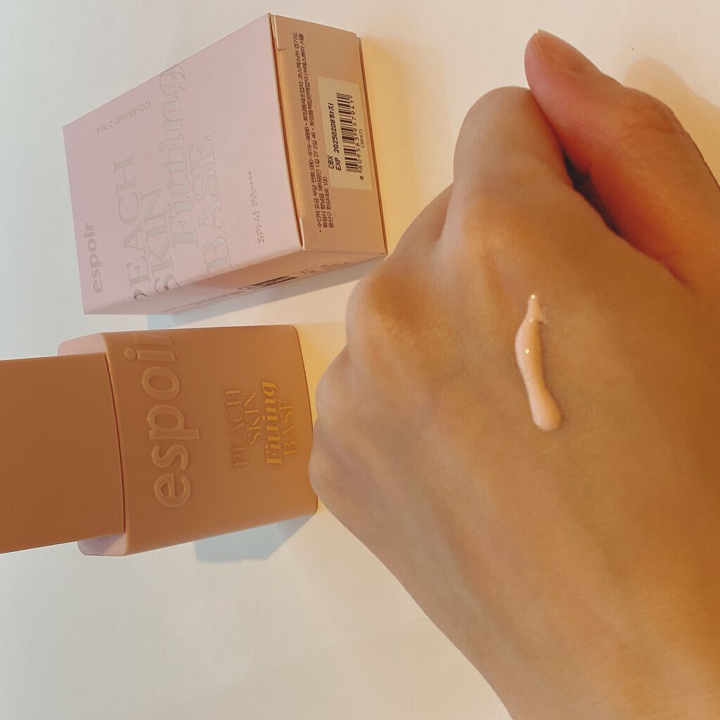 ピーチスキンフィッティングベース/espoir/化粧下地を使ったクチコミ（3枚目）
