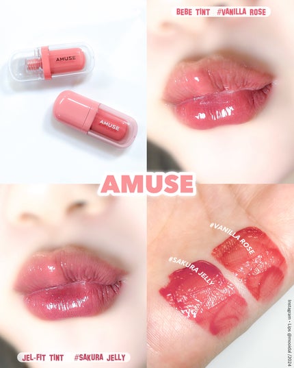 ジェルフィットティント/AMUSE/リップティントを使ったクチコミ(1枚目)
