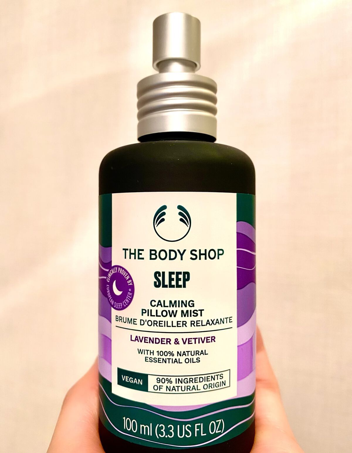 ウェルネス ピローミスト ラベンダー&ベチバー/THE BODY SHOP/ファブリックミストを使ったクチコミ(1枚目)