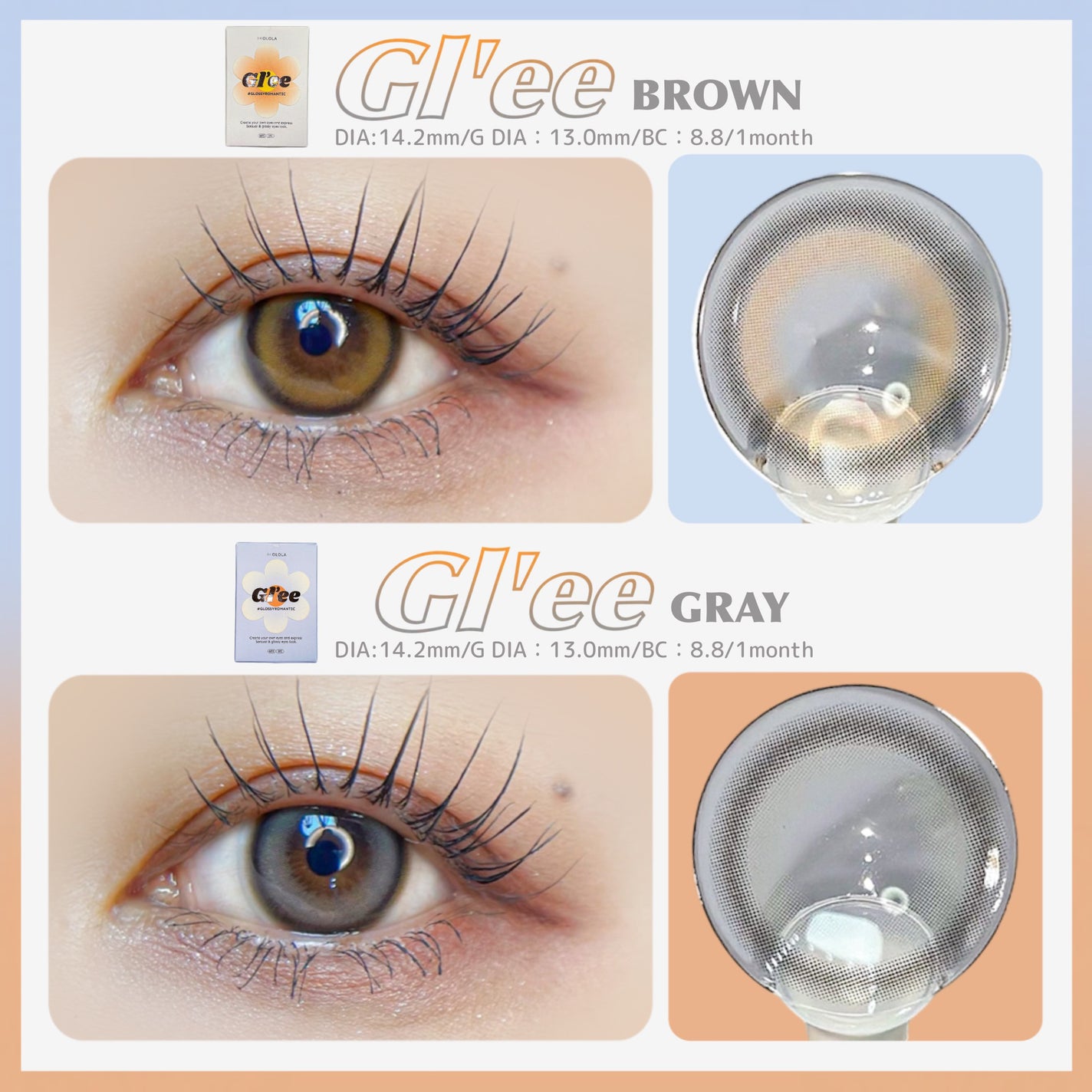 グリー(Gl'ee)マンスリーカラコン/OLOLA/1ヶ月(1MONTH)カラコンを使ったクチコミ(3枚目)