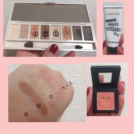 グラマラスヌード アイパレット (クリスマスコフレ 2017)/Visée/メイクアップキットを使ったクチコミ(2枚目)