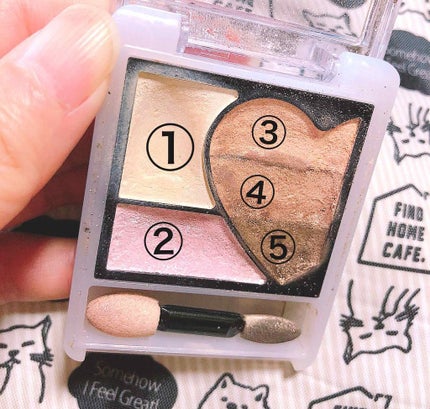 レインボーグラデアイズ/インテグレート/アイシャドウパレットを使ったクチコミ(2枚目)