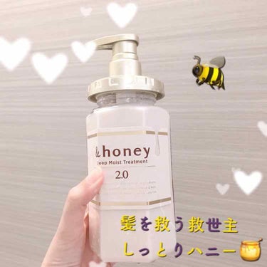 ディープモイスト シャンプー1.0／ヘアトリートメント2.0/&honey/シャンプー・コンディショナーを使ったクチコミ（1枚目）