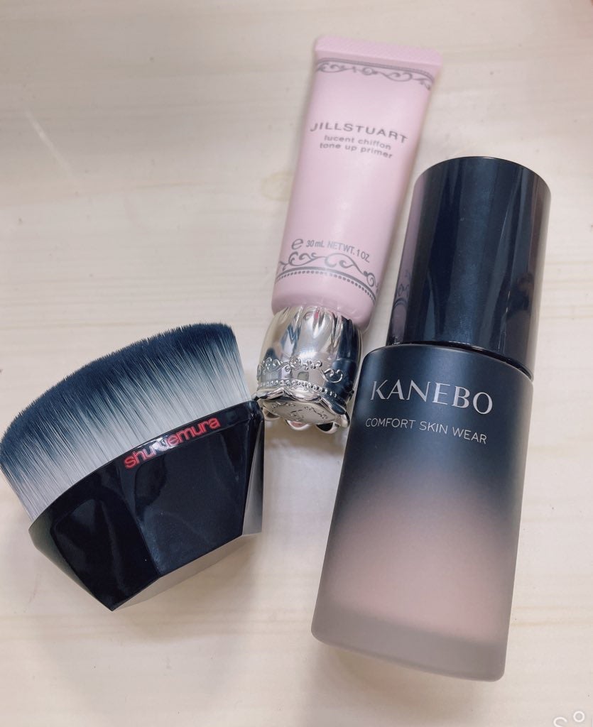 ツヤ 55 ファンデーション ブラシ/shu uemura/メイクブラシを使ったクチコミ(2枚目)