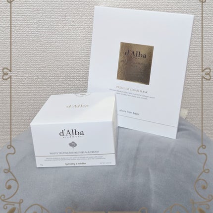 ホワイトトリュフダブルセラムアンドクリーム/ダルバ/フェイスクリームを使ったクチコミ(1枚目)