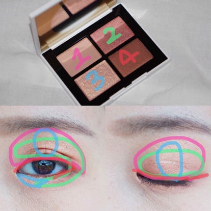 クワッドアイシャドー/NARS/アイシャドウパレットを使ったクチコミ(3枚目)