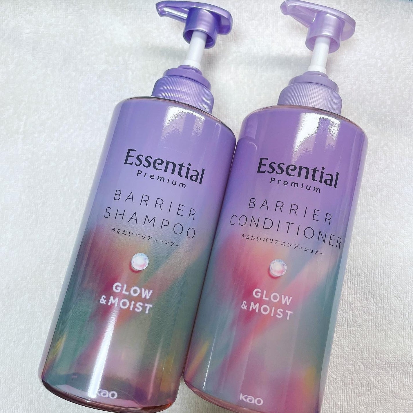 エッセンシャル プレミアム うるおいバリアシャンプー/コンディショナー グロウ&モイスト/エッセンシャル/市販シャンプーを使ったクチコミ(1枚目)
