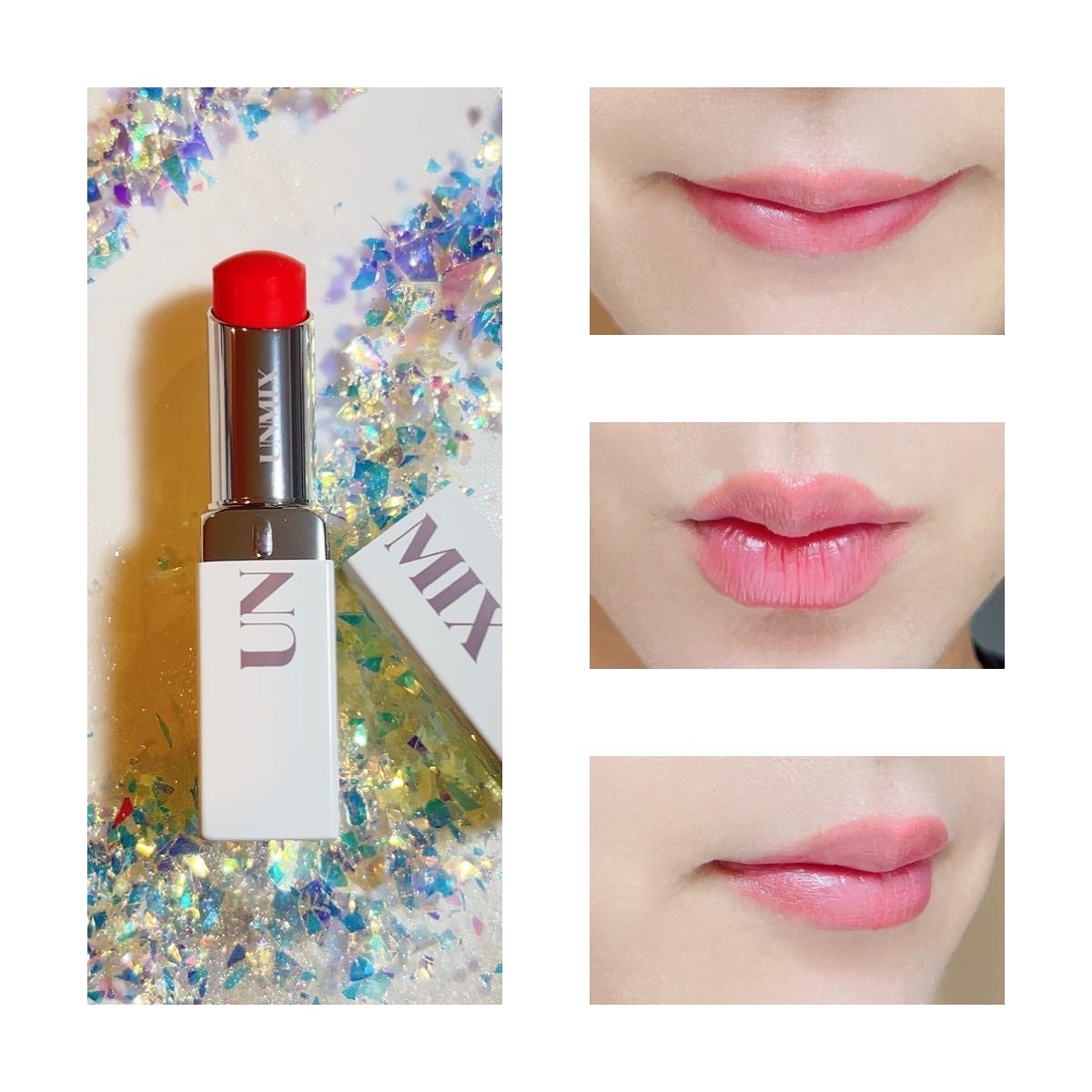 モイスチャーリップスティック グロウ/UNMIX/口紅を使ったクチコミ(3枚目)