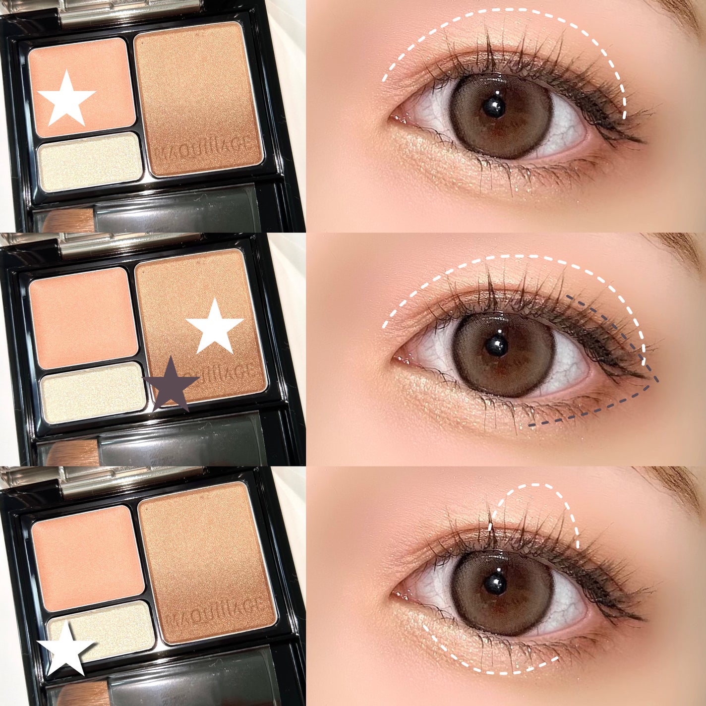 ドラマティックスタイリングアイズS/マキアージュ/アイシャドウパレットを使ったクチコミ(3枚目)