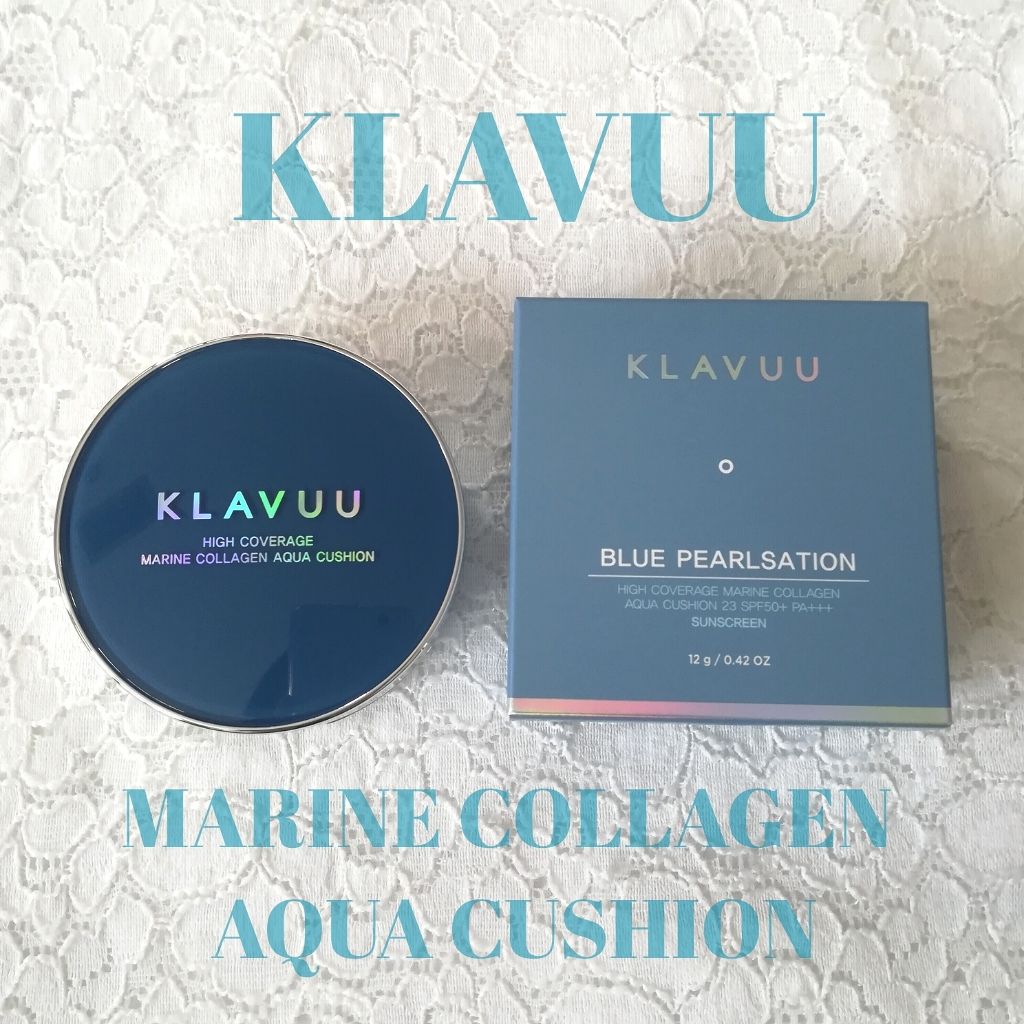 ブルーパールマリンコラーゲンアクアクッション/KLAVUU/クッションファンデーションを使ったクチコミ（1枚目）