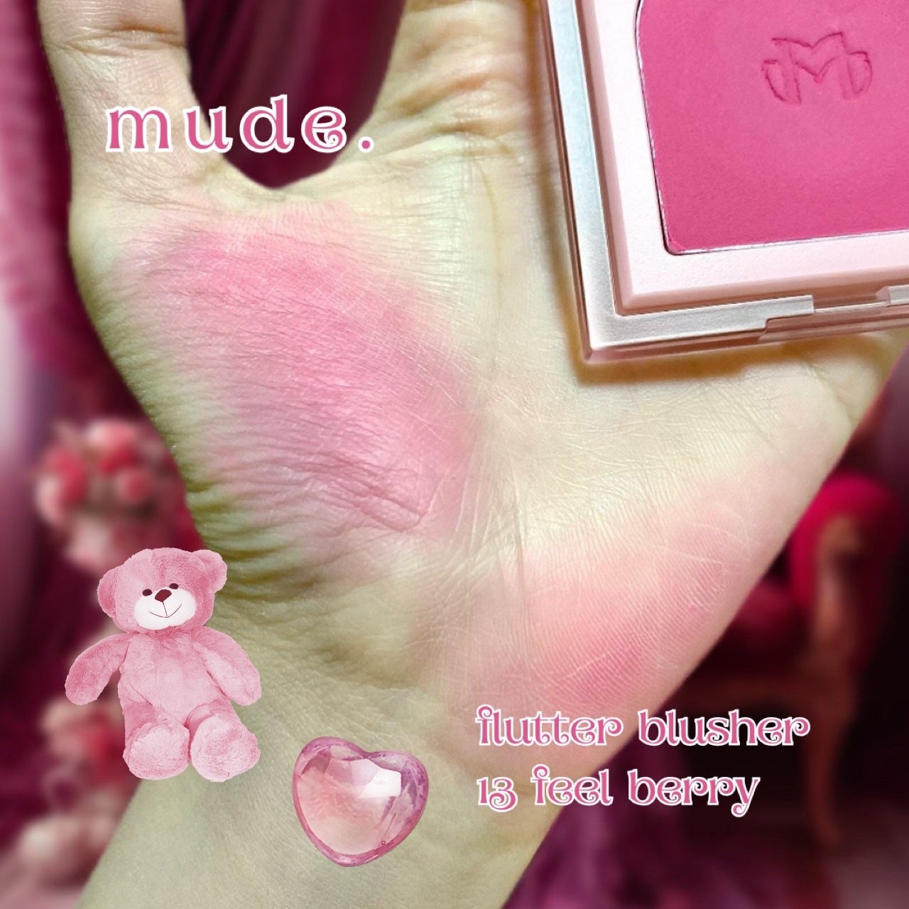 フラッターブラッシャー/mude/パウダーチークを使ったクチコミ(1枚目)