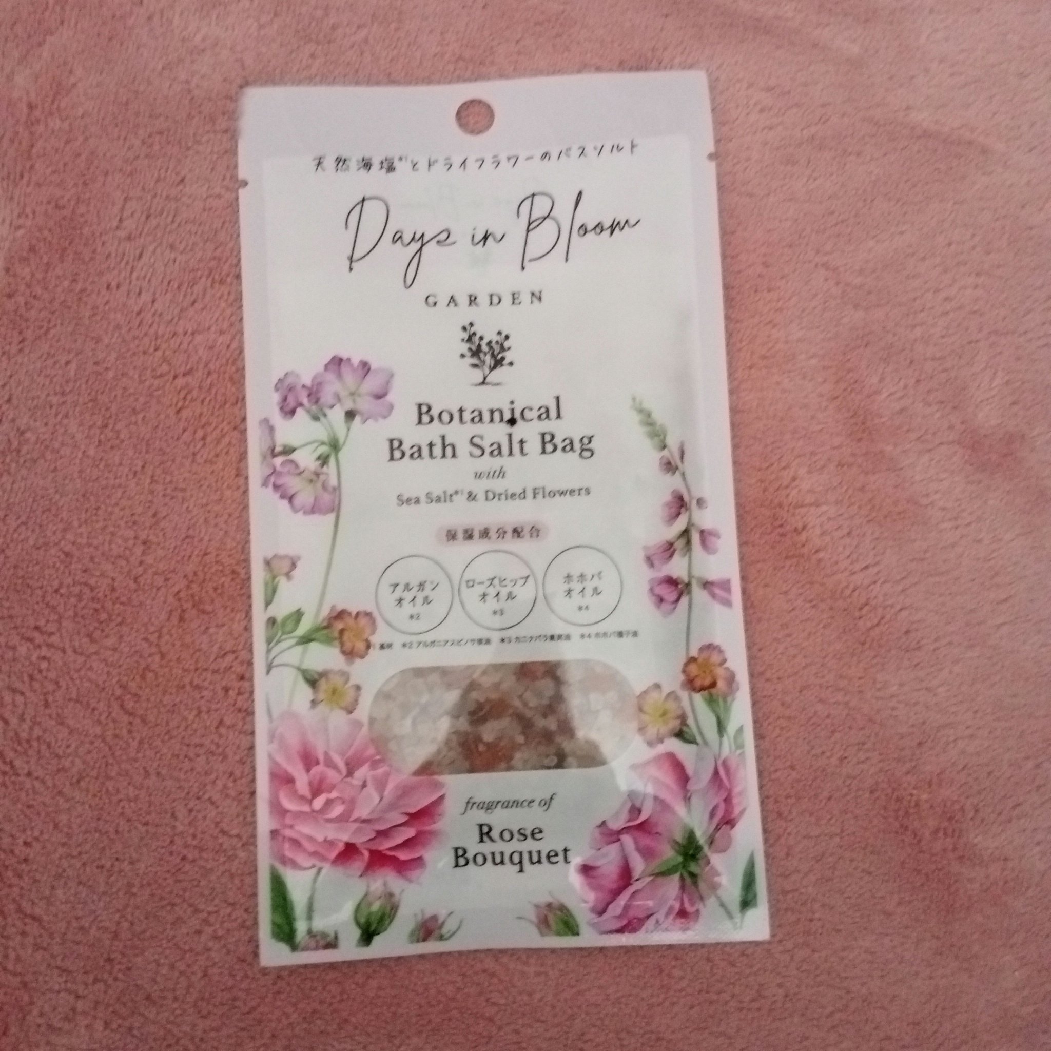 バスソルトバッグ ローズブーケ/デイズインブルーム ガーデン/無機塩系入浴剤を使ったクチコミ（1枚目）