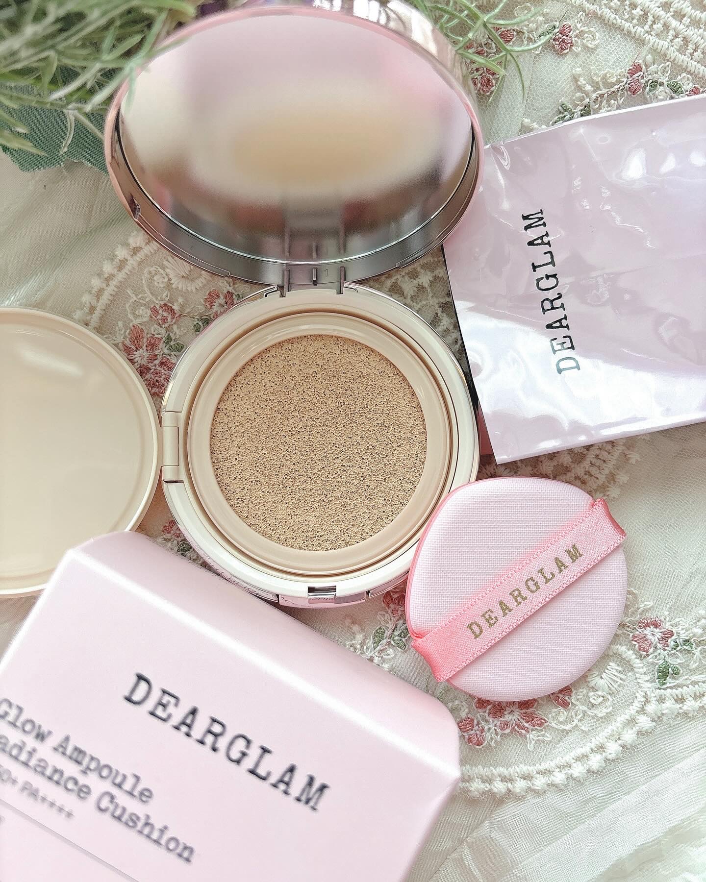 グローアンプルクッションファンデーション/dearglam/クッションファンデーションを使ったクチコミ（1枚目）