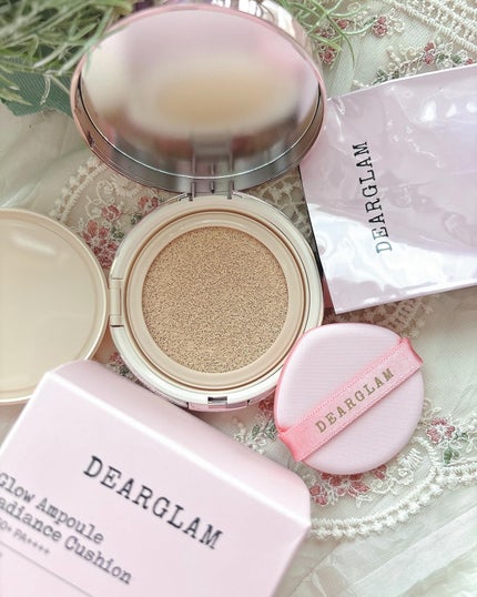 グローアンプルクッションファンデーション 21号 ライトベージュ/dearglam/クッションファンデーションの画像