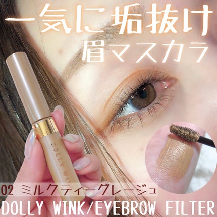 アイブロウフィルター/ドーリーウインク/眉マスカラを使ったクチコミ(1枚目)