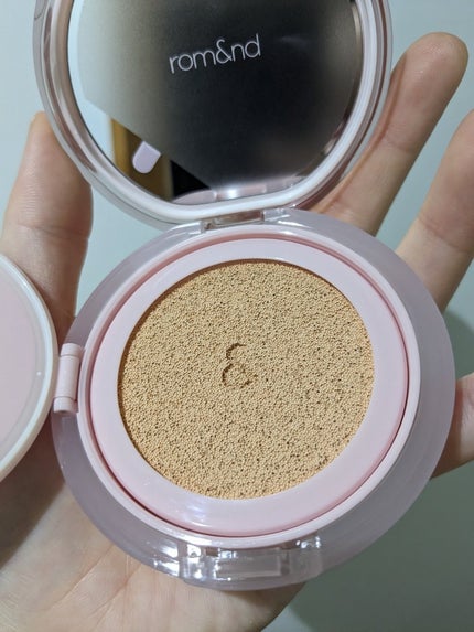 ブルームインカバーフィットクッション/rom&nd/クッションファンデーションを使ったクチコミ(7枚目)