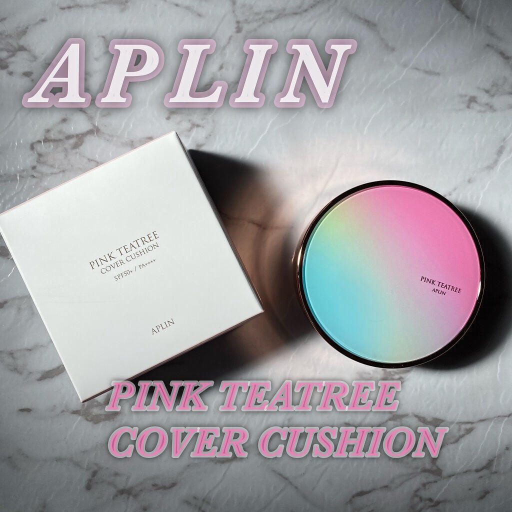 ピンクティーツリーカバークッション/APLIN/クッションファンデーションを使ったクチコミ(1枚目)